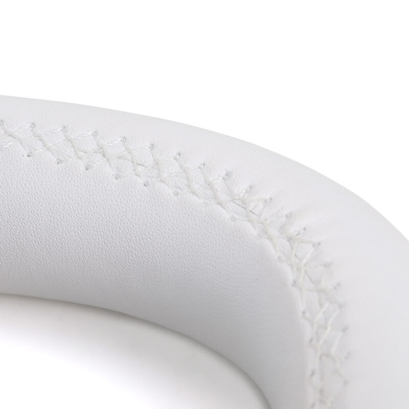 Tesla 3/Y/S/X - Yoke - Hvid Nappa Læder - 2018-2024