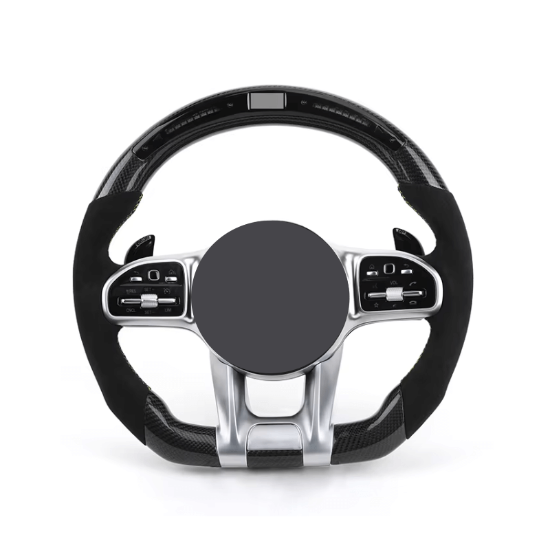 Mercedes Benz AMG - Carbon - Alcantara Læder - Gule Detaljer - LED Skærm