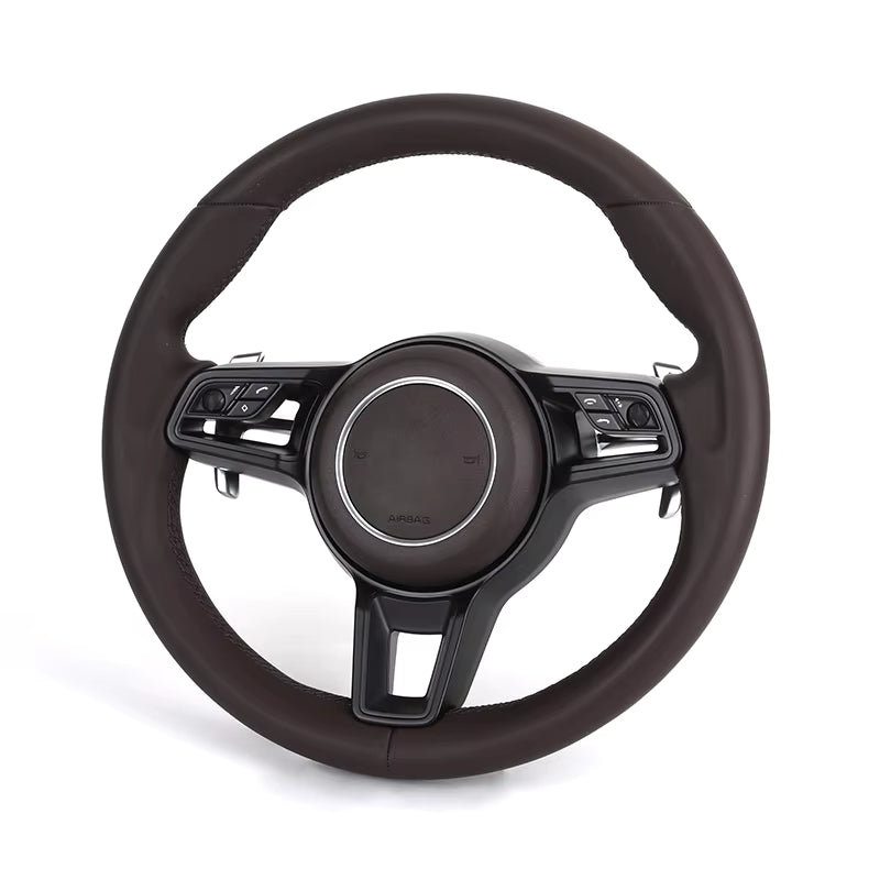 Porsche - Brun Farve Læder - Sort Trim