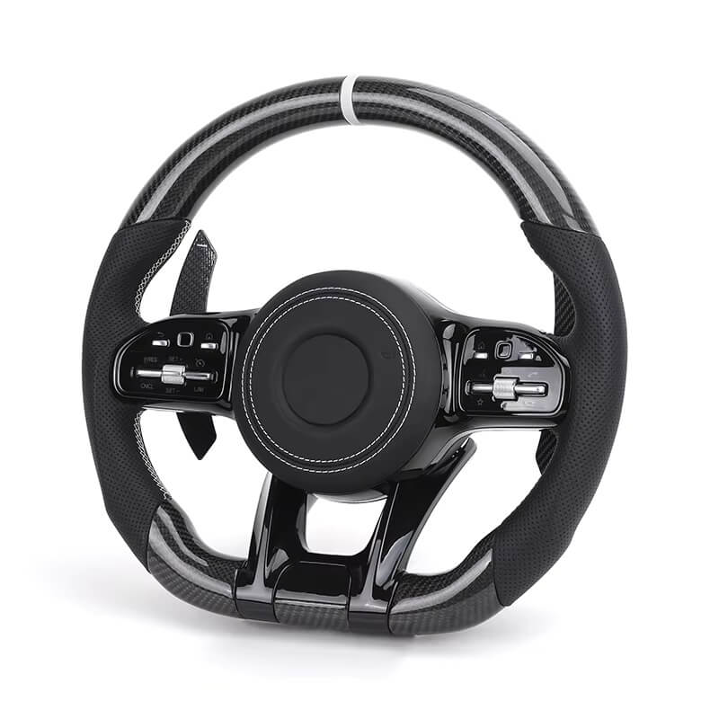 Mercedes Benz AMG - Carbon - Perferted Læder - Hvid Toplnje