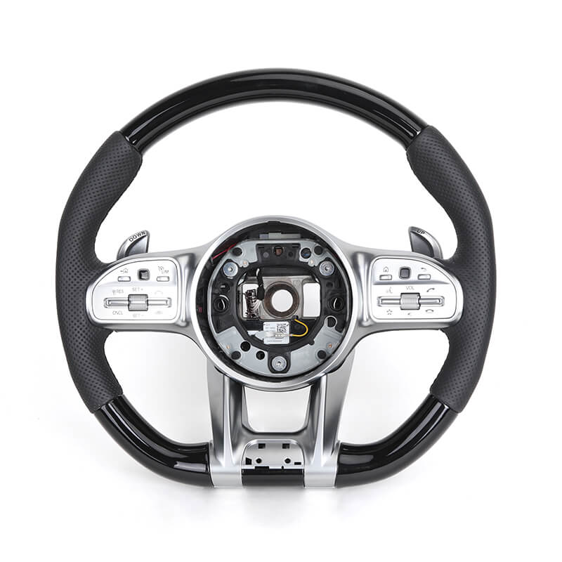 Mercedes Benz AMG - Piano Sort Carbon - Perferted Læder Sider