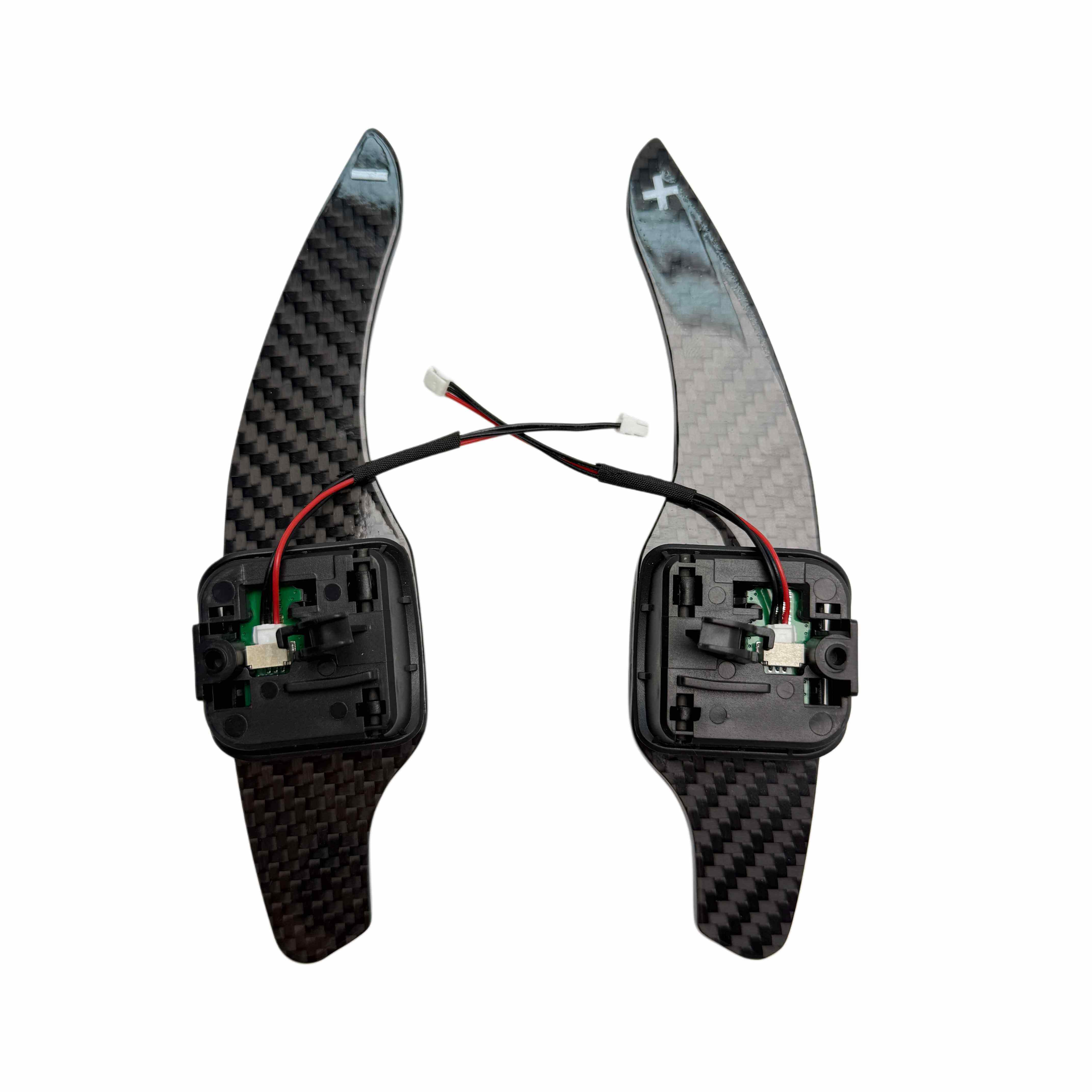 Audi - Carbon Fiber - Paddleshifters - Hvid