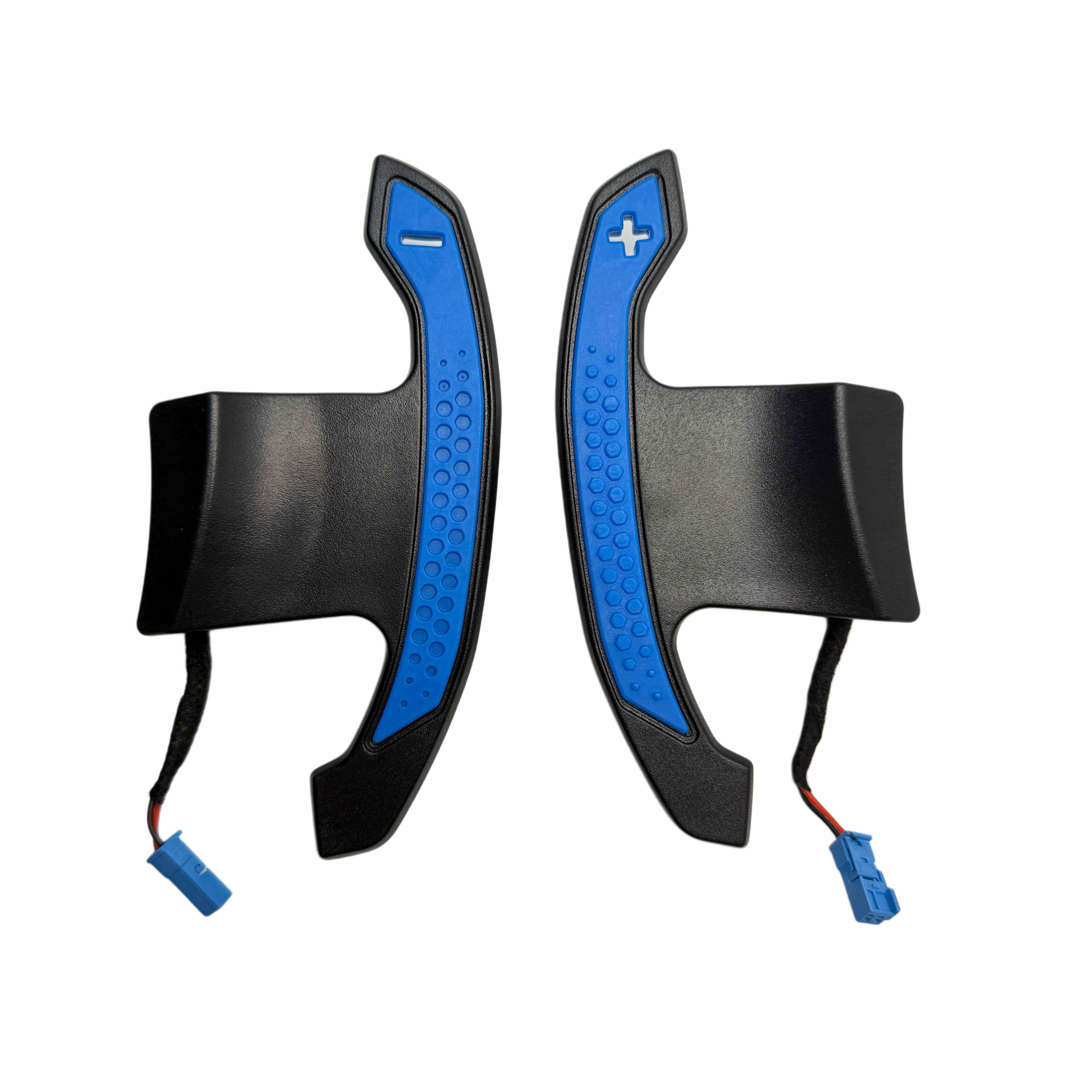 BMW F10 F11 - Carbon - Gummi Blå Paddleshifters