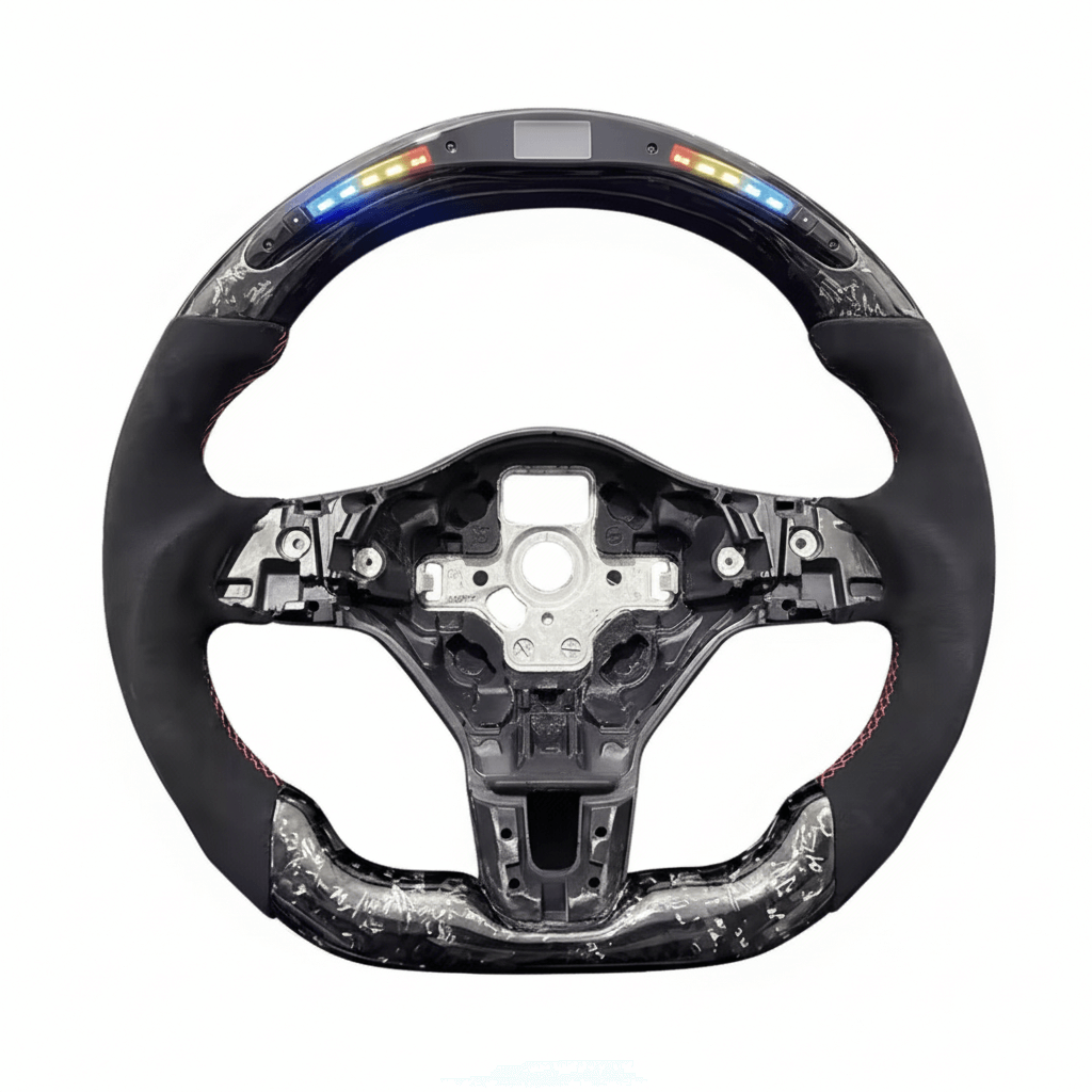 VW MK6 - Forged Carbon sort - LED Skærm