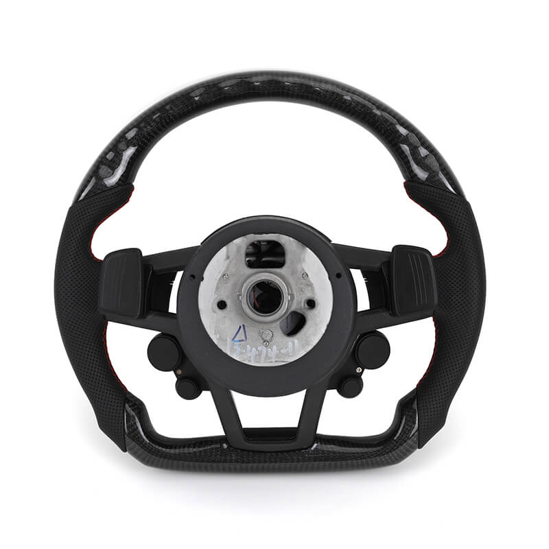 Audi - R8 - Sort Carbon / Perforated Læder - Start/Stop - Læder Airbagcover