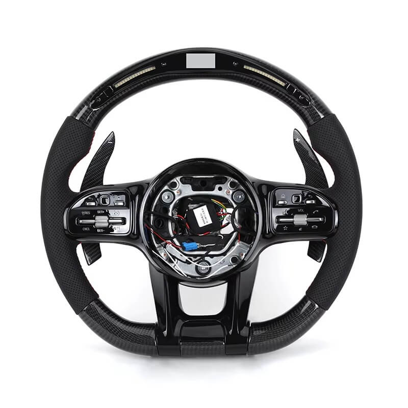 Mercedes Benz AMG - Carbon - Perferted Læder - Røde Detaljer - LED Skærm