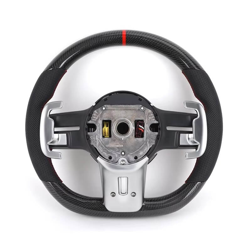 Mercedes Benz AMG - Sort Carbon - Perferted Læder Sider - Røde Detaljer