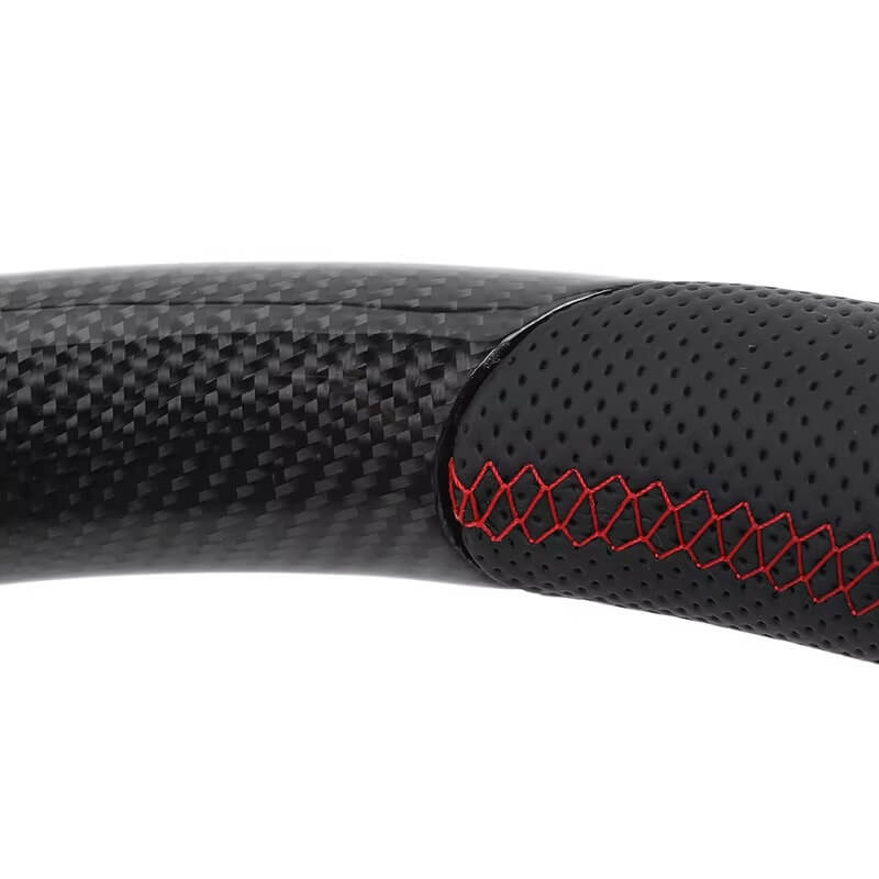 Mercedes Benz AMG - Sort Carbon - Perferted Læder Sider - Røde Detaljer