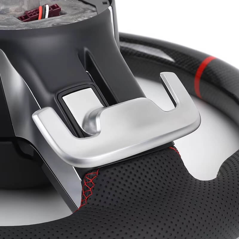 Mercedes Benz AMG - Sort Carbon - Perferted Læder Sider - Røde Detaljer