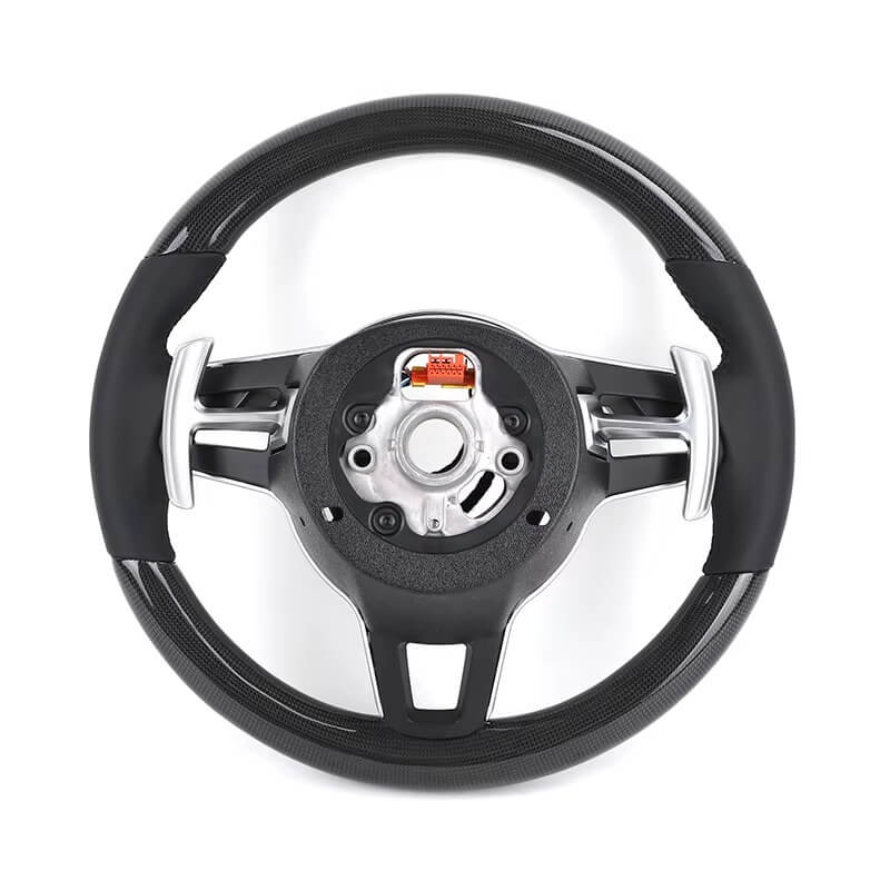 Porsche - Piano Sort Carbon - Læder Sider