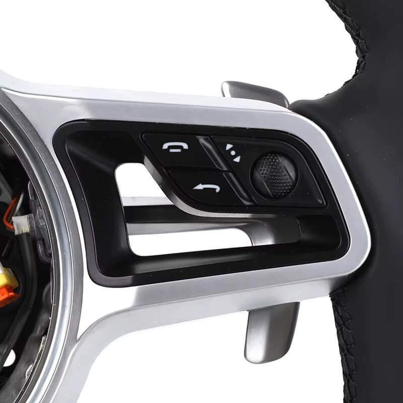 Porsche - Piano Sort Carbon - Læder Sider