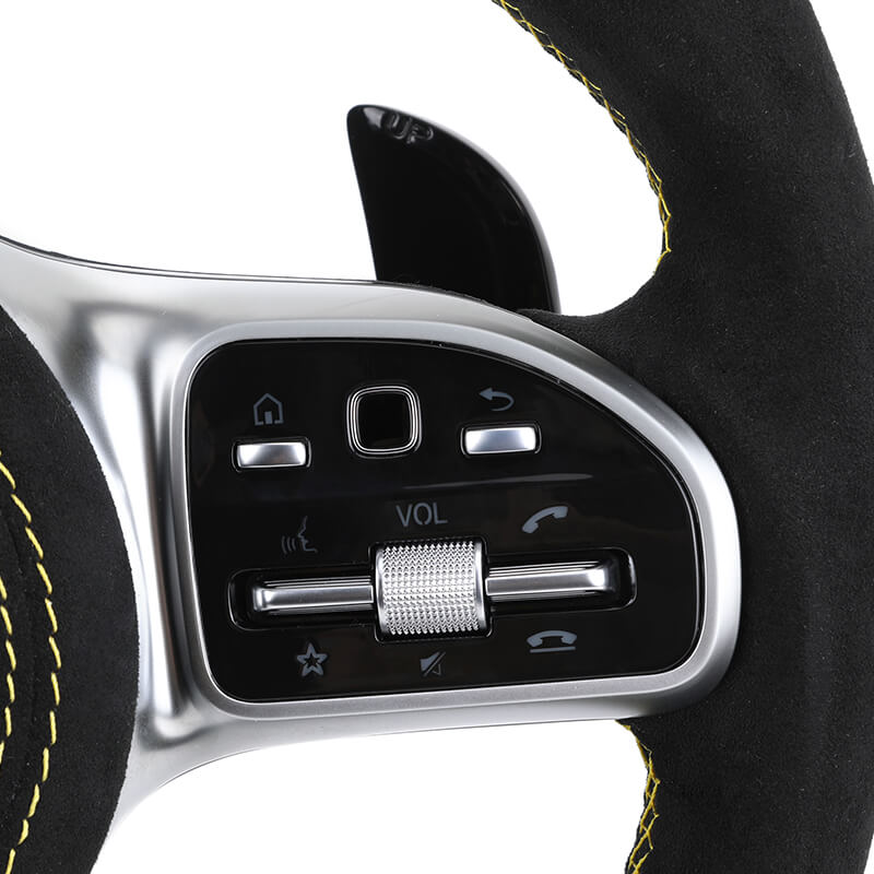 Mercedes Benz AMG - Carbon - Alcantara Læder - Gule Detaljer - LED Skærm