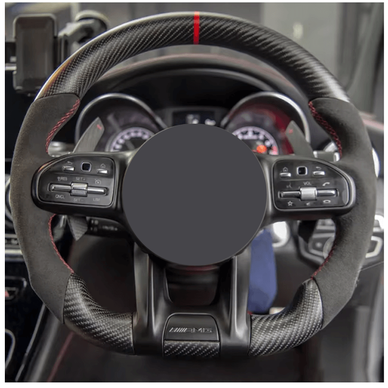 Mercedes Benz AMG - Mat Carbon - Alcantara - Røde Detaljer