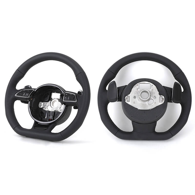 Audi - Halv Perferted Læder - Sorte Sygninger