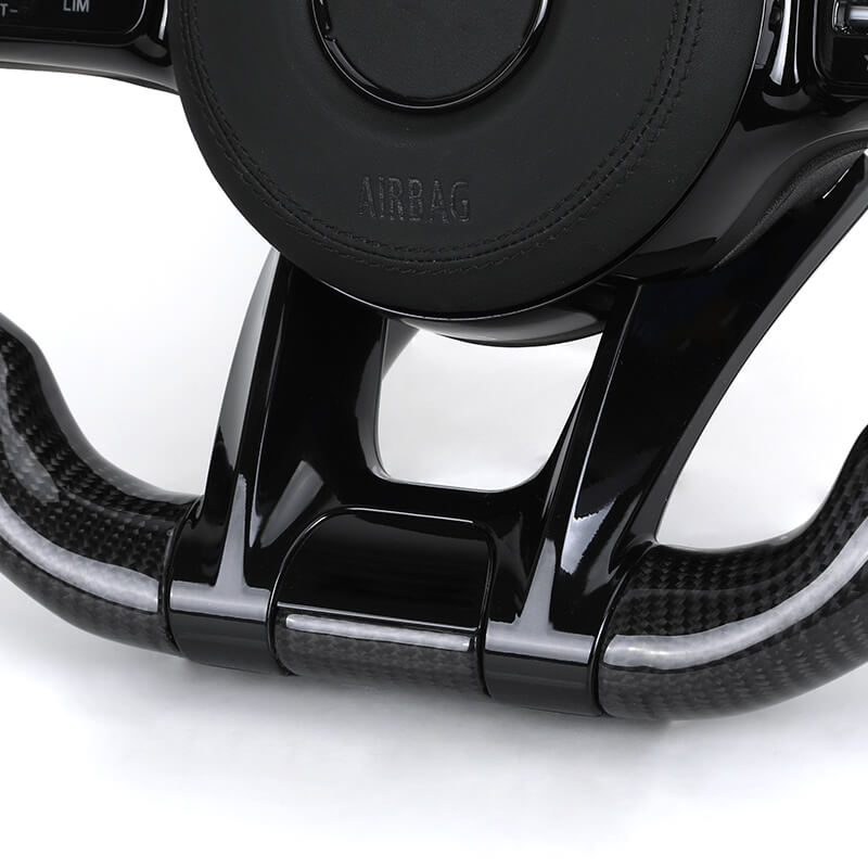 Mercedes Benz AMG - Sort Carbon - Perferted Læder - LED Skærm