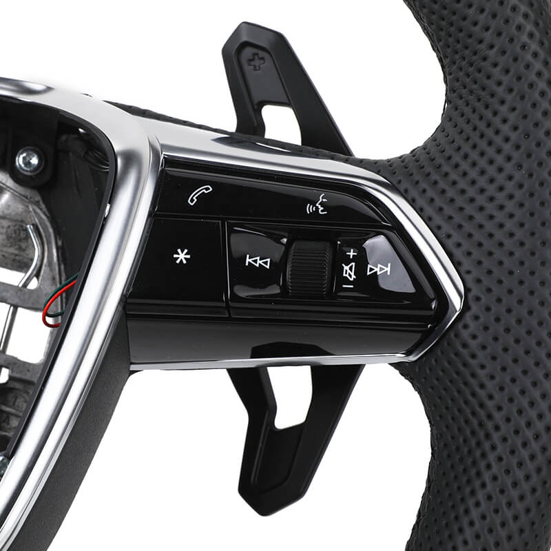 Audi - Fuld Perferted Læder - Sorte Sygninger