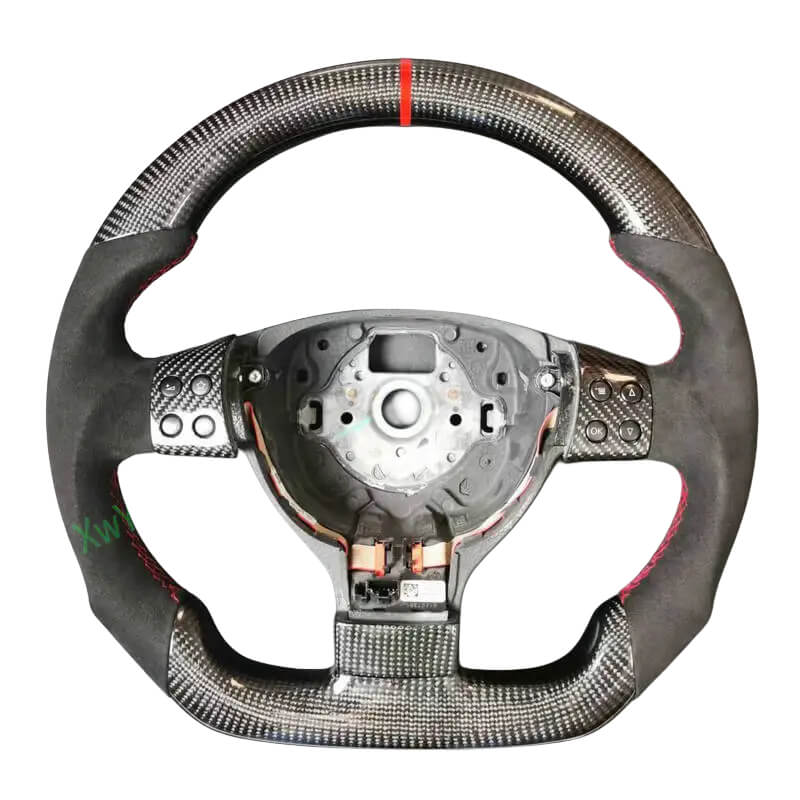 VW - Golf 5 - Alcantara - Rød - Carbonit