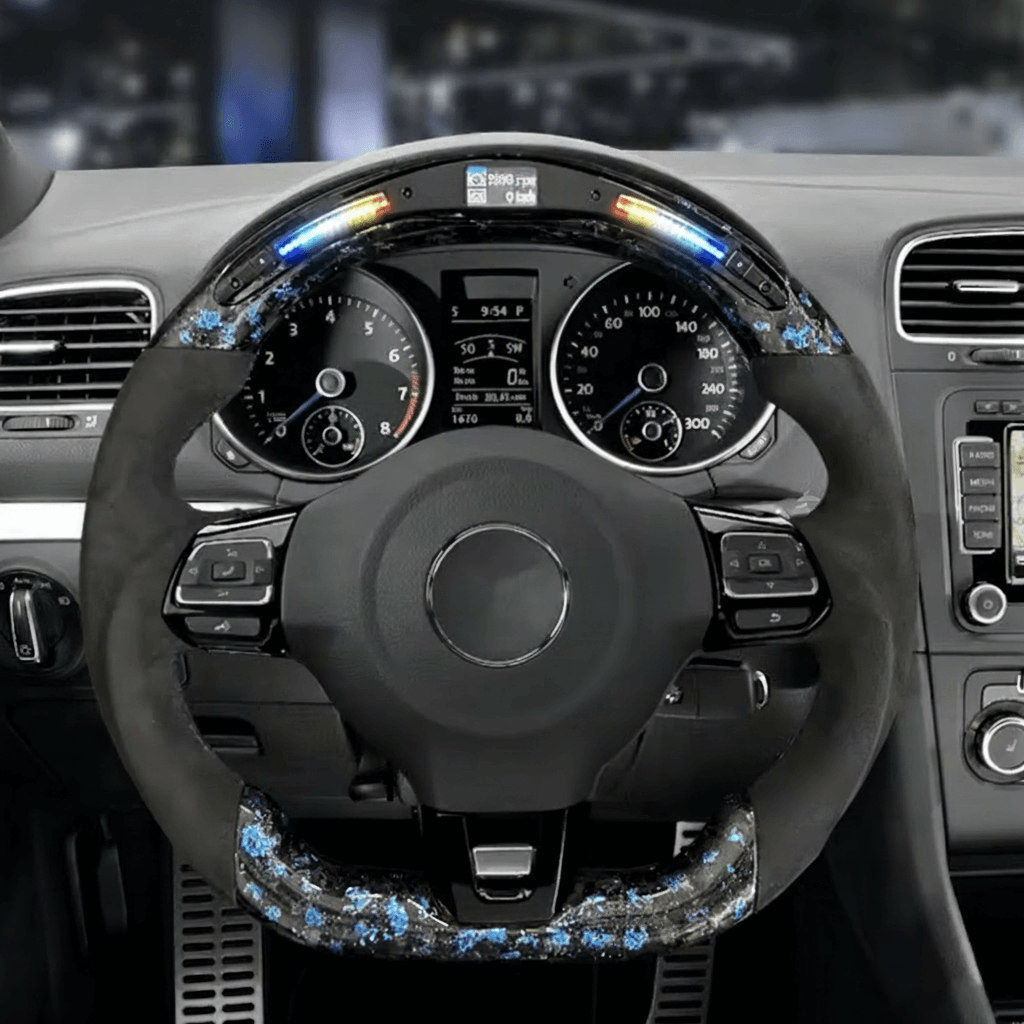 VW Golf MK6 - Blå Forged Carbon - LED Skærm