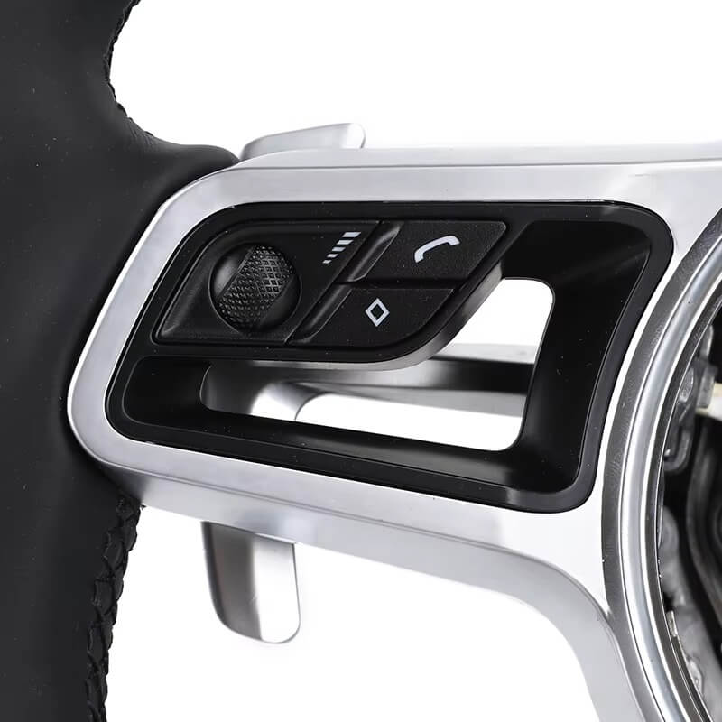 Porsche - Piano Sort Carbon - Læder Sider