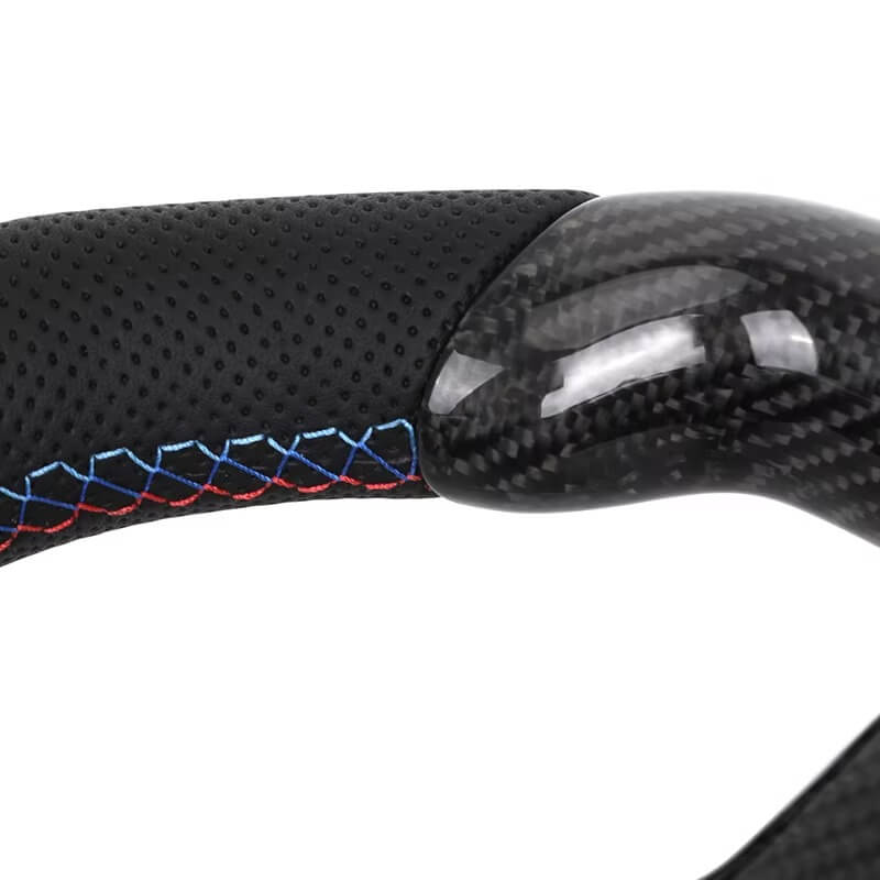 BMW - F-Serie - Carbon - Sort Perferted Læder - Blå Trim