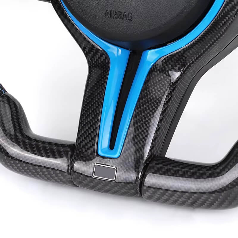 BMW - F-Serie - Carbon - Sort Perferted Læder - Blå Trim