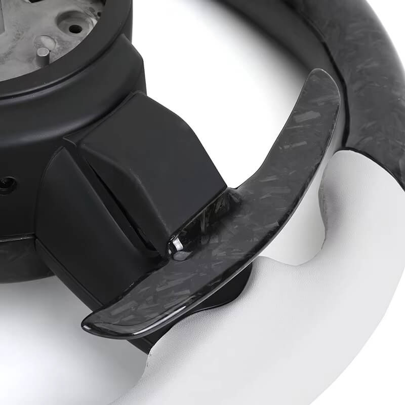 BMW - F-Serie - Sort Carbon - Hvid Perferted Læder - LED Skærm