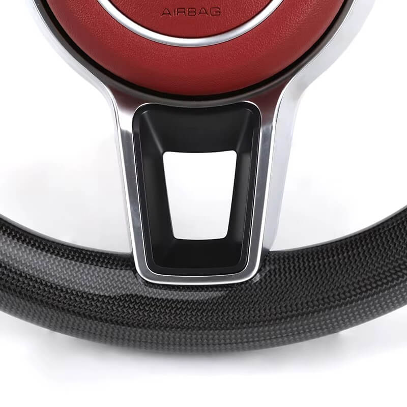 Porsche - Piano Sort Carbon - Rød Læder Sider