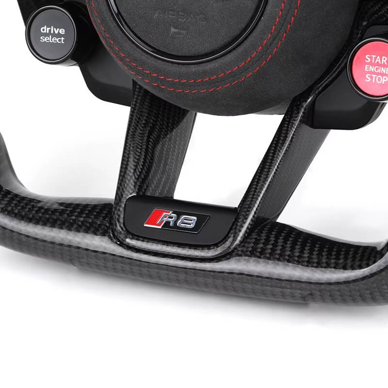 Audi - R8 - Alcantara/Carbon - Carbon Paddles - Start/Stop - Alcantara Airbagcover